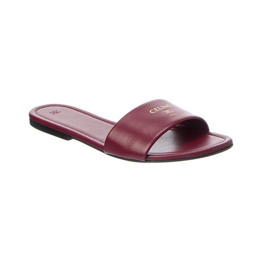 Celine Coast Leather Mule, Red